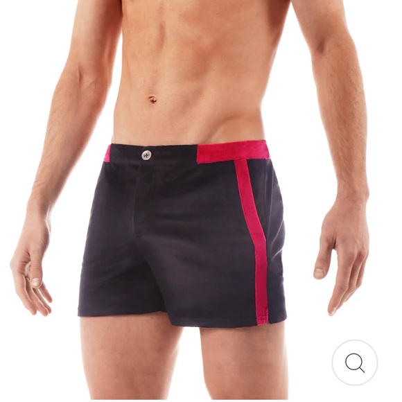 Parke & Ronen Men’s Velour Spa Short Size XL - Picture 6 of 9